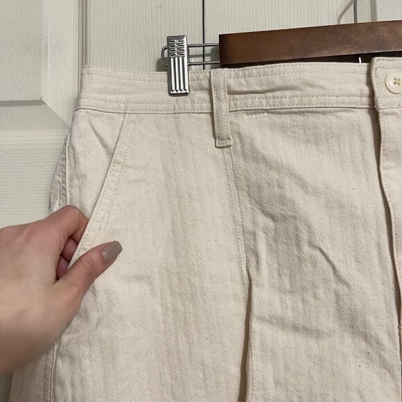 Madewell Women's NWOT Cream Elastic Waist High Rise Utility Camp Shorts XXXL - Picture 4 of 9